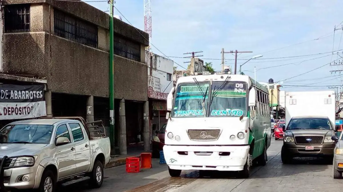Más de 40 rutas de transporte público  hacen falta en Tampico