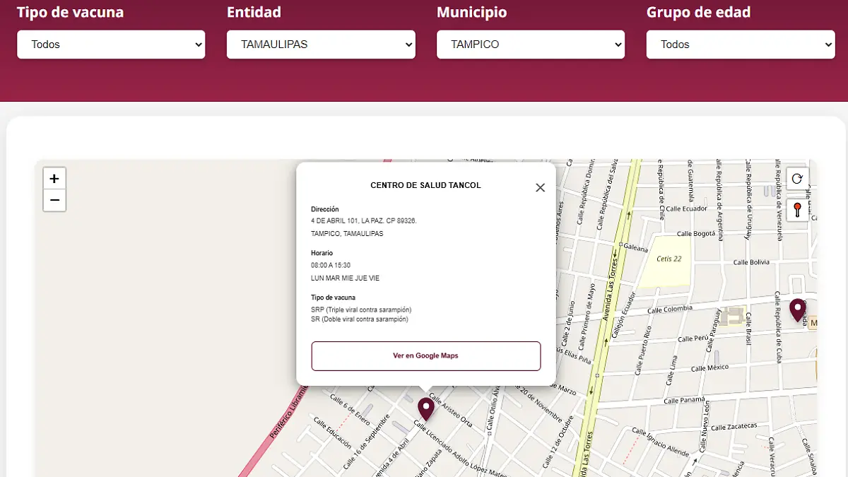 Donde Me Vacuno Tampico