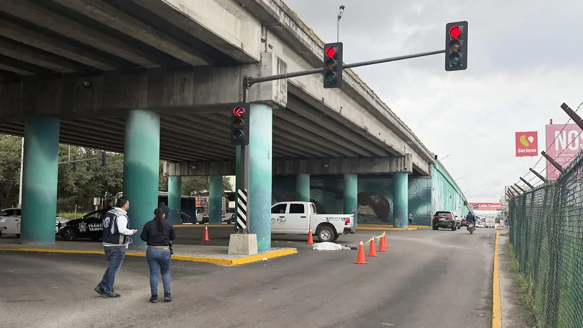 Investigan fallecimiento de hombre tras incidente en puente Tancol en la carretera Tampico–Mante
