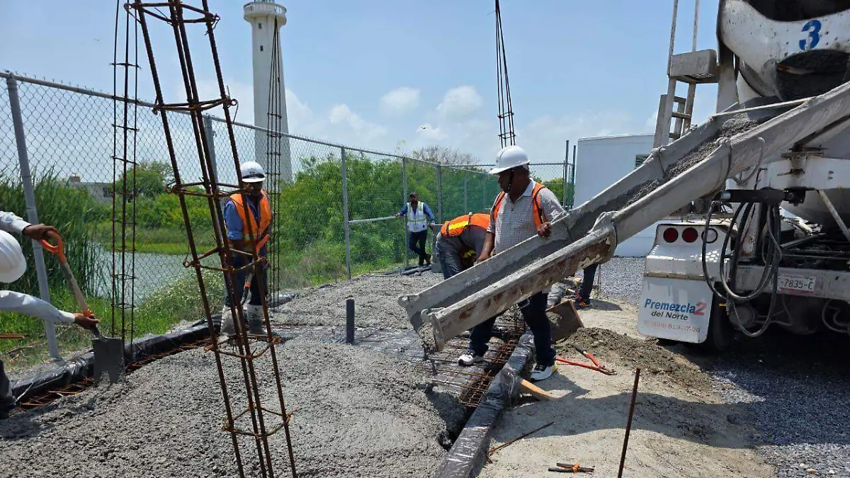 Se construyen mil 750 metros de barda perimetral en el Puerto del Norte