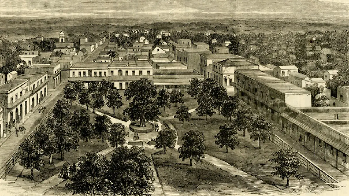 Vista de Matamoros a principios del siglo pasado. Archivo Histórico de Matamoros