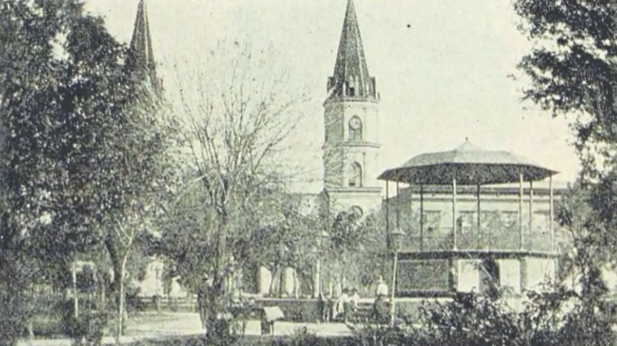 Así lucía en aquellos años la plaza principal de Matamoros, Tamaulipas