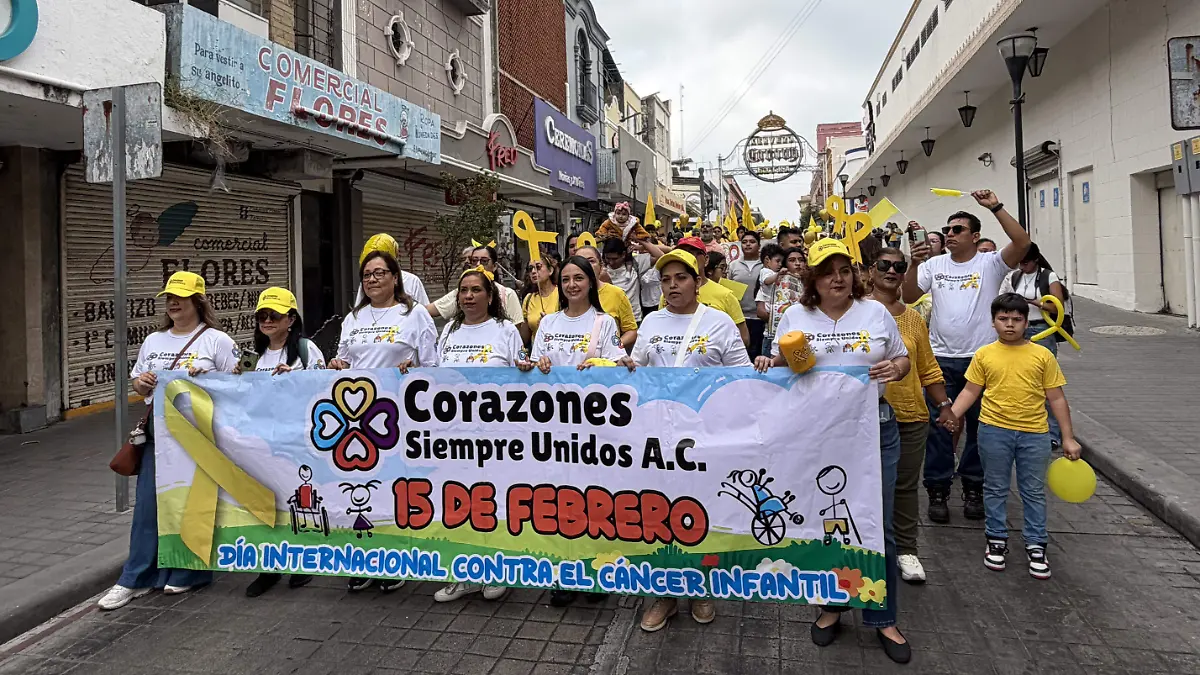 Realizan caminata por el Día mundial contra el Cáncer infantil en Tampico