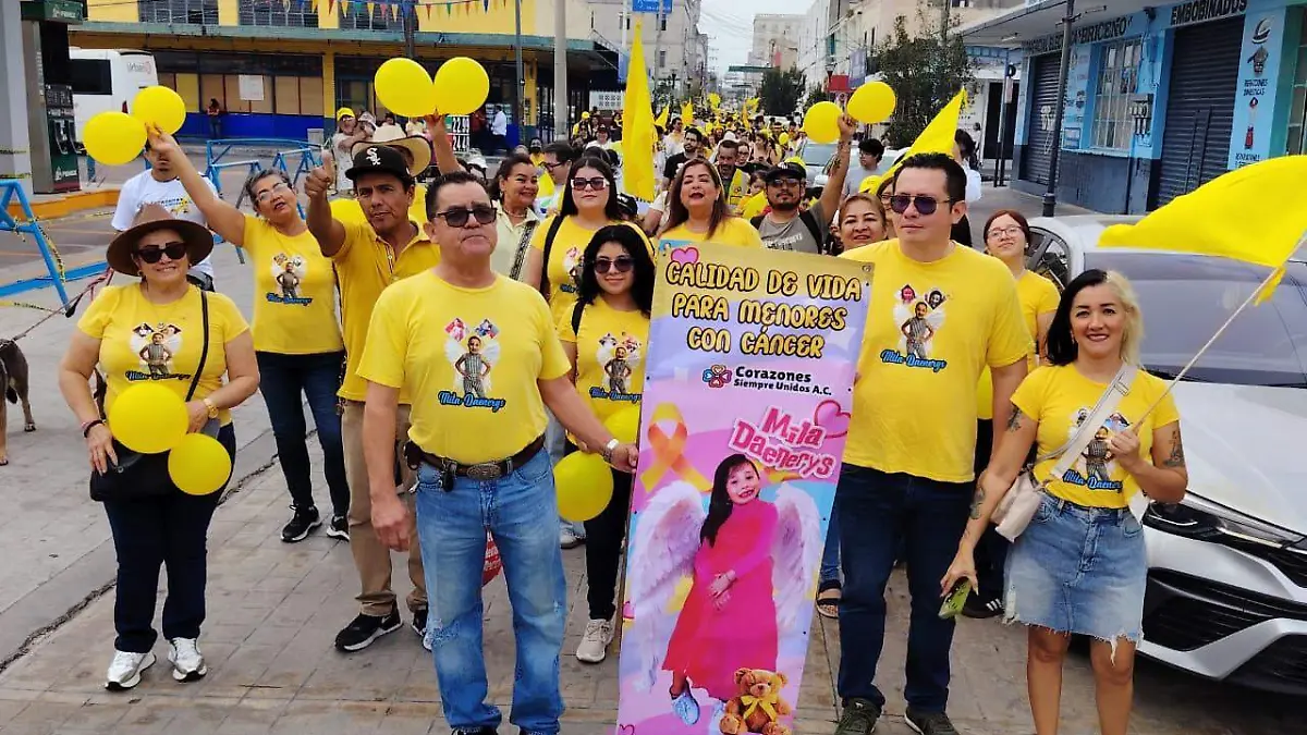 Corazones Siempre Unidos realiza caminata por niños con cáncer en Tampico
