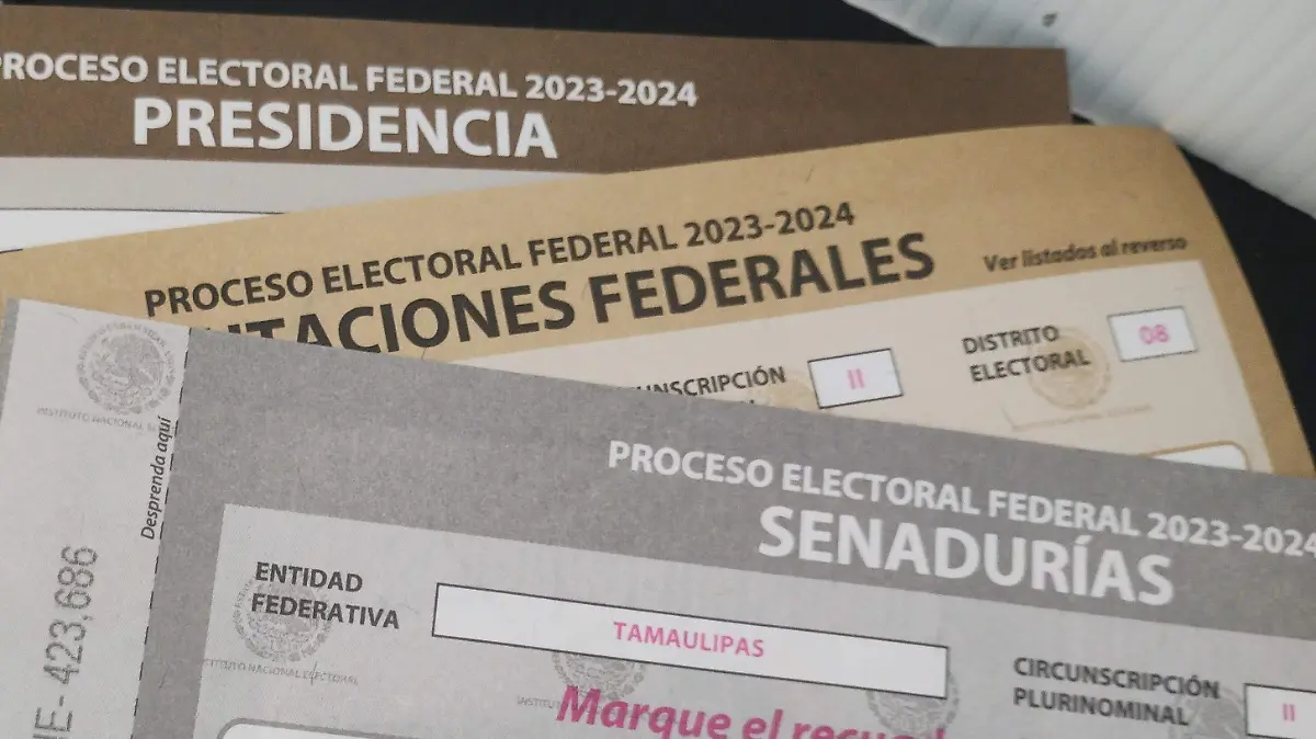 Boletas electorales en Tamaulipas