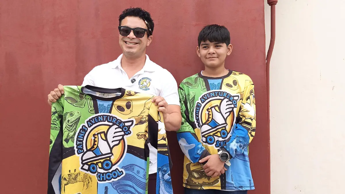 El director de la escuela Patines Aventureros de Tampico, Osiel Pérez de la Cruz