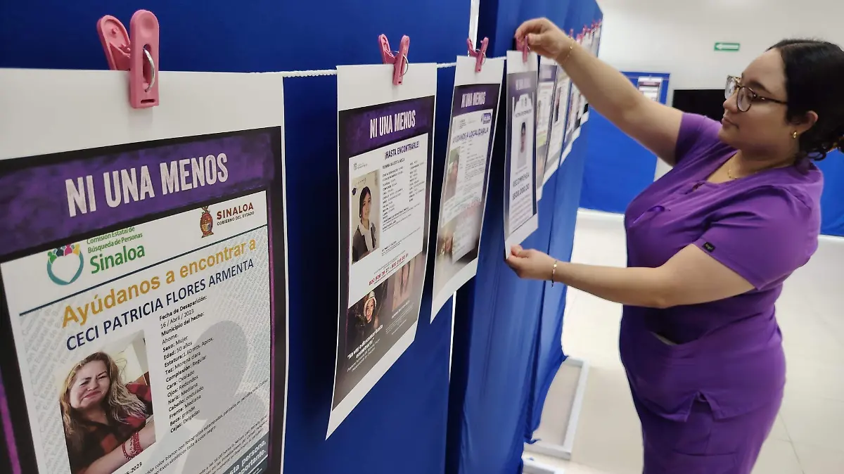 En el 8M colocan carteles