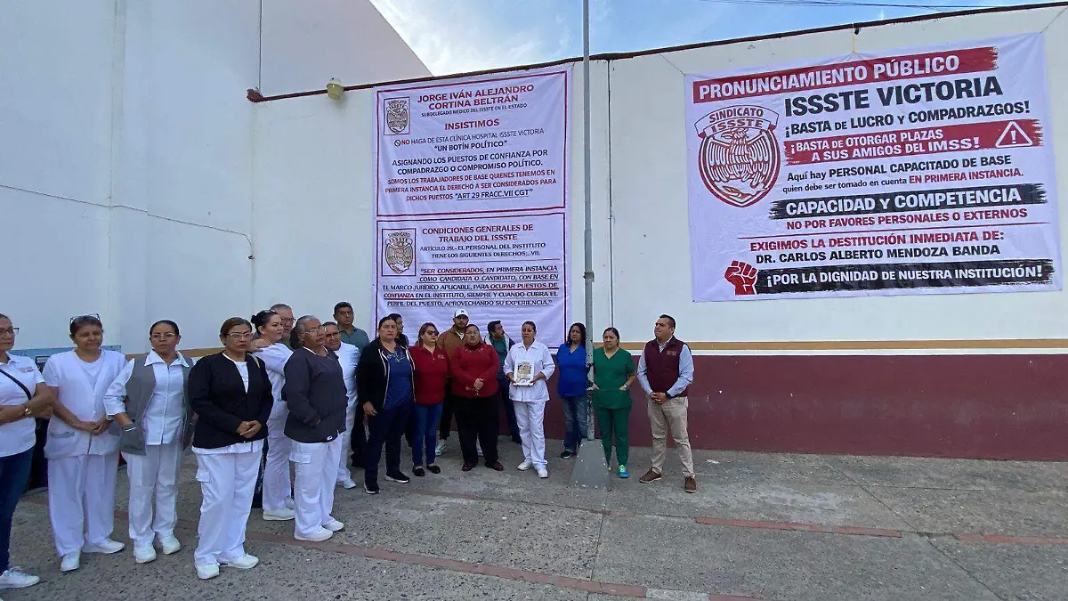 Protestan en el Hospital del Issste