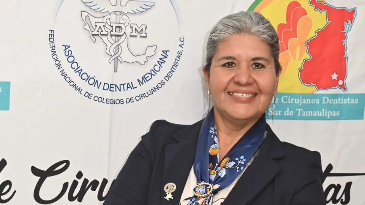 Claudia Olmedo, presidenta del Colegio de Cirujanos Dentistas del sur de Tamaulipas