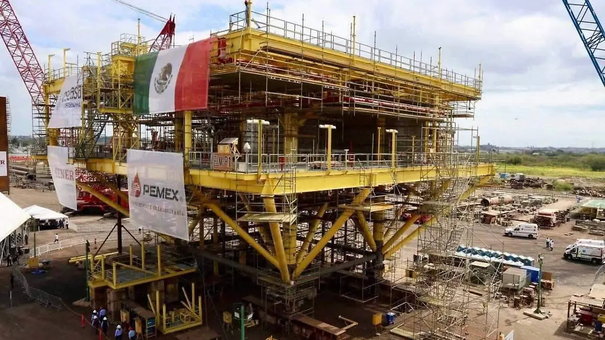 Plataforma petrolera de Pemex en Veracruz