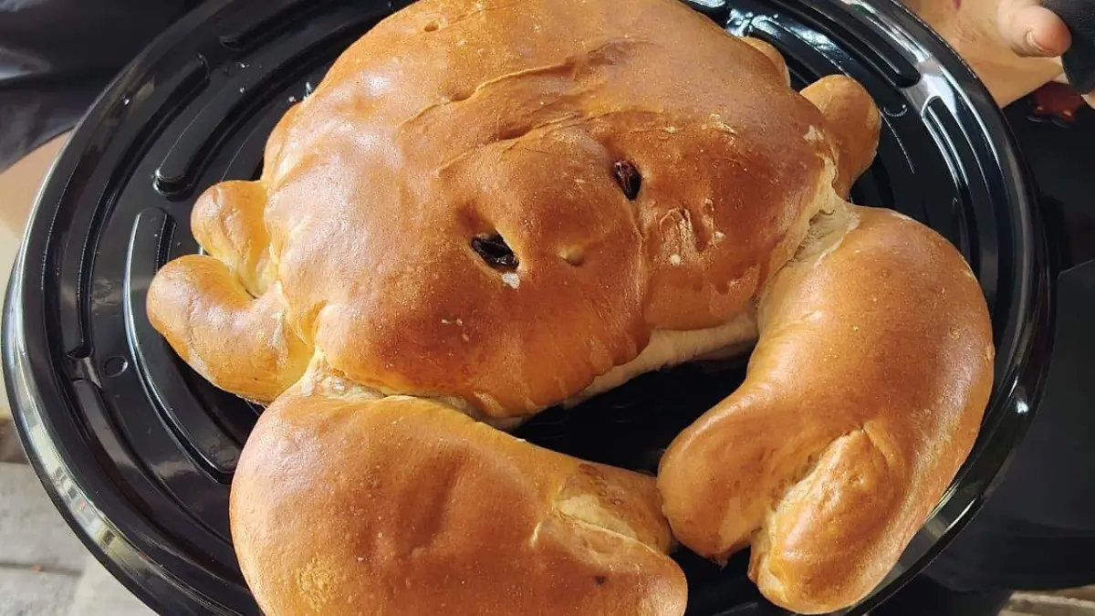 El pan en forma de Jaiba es el principal atractivo de este platillo del sur de Tamaulipas 