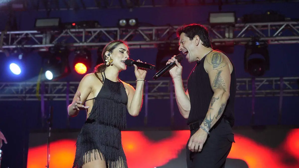 Yahir y María León estuvieron en uno de los conciertos en Matamoros