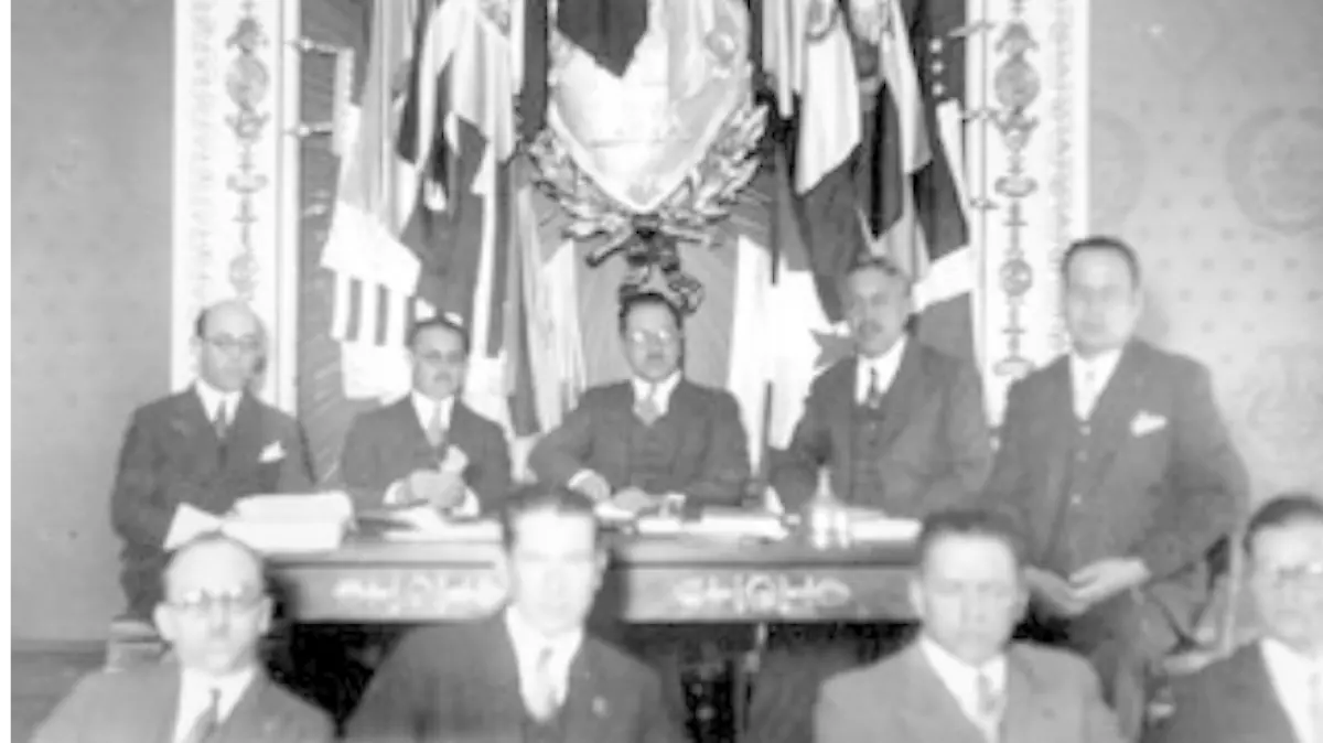 La foto fue tomada entre 1929 y 1930 durante el Gobierno de Manuel Portes Gil