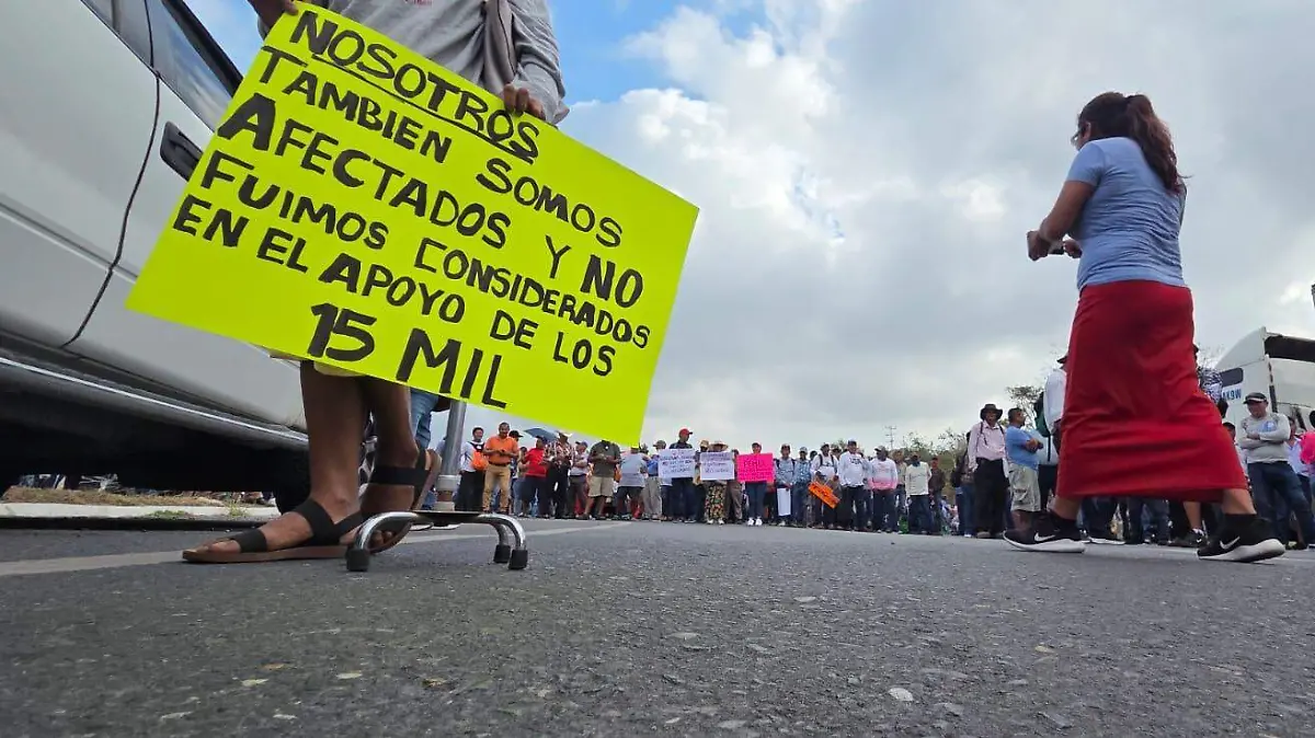 Bloqueo protesta al norte de Veracruz