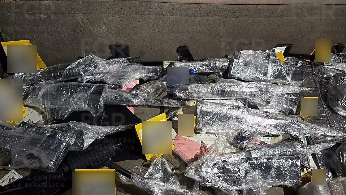 Las armas aseguradas