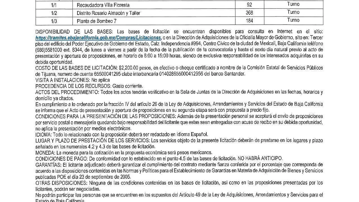 convocatoria