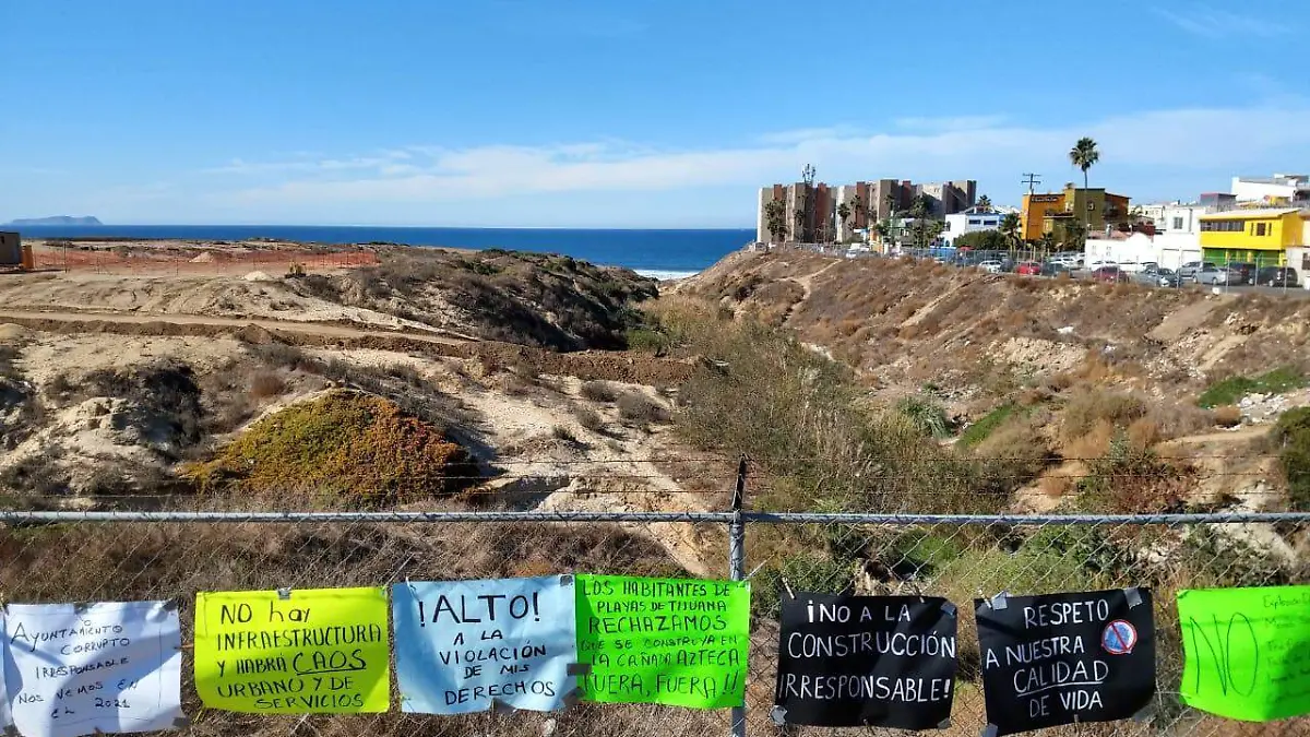 Manifestación en Playas de Tijuana