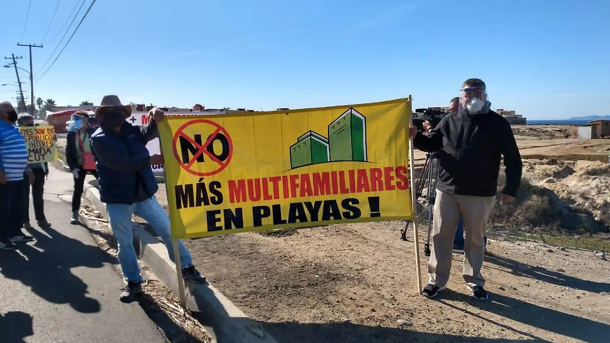 Manifestación en Playas de Tijuana
