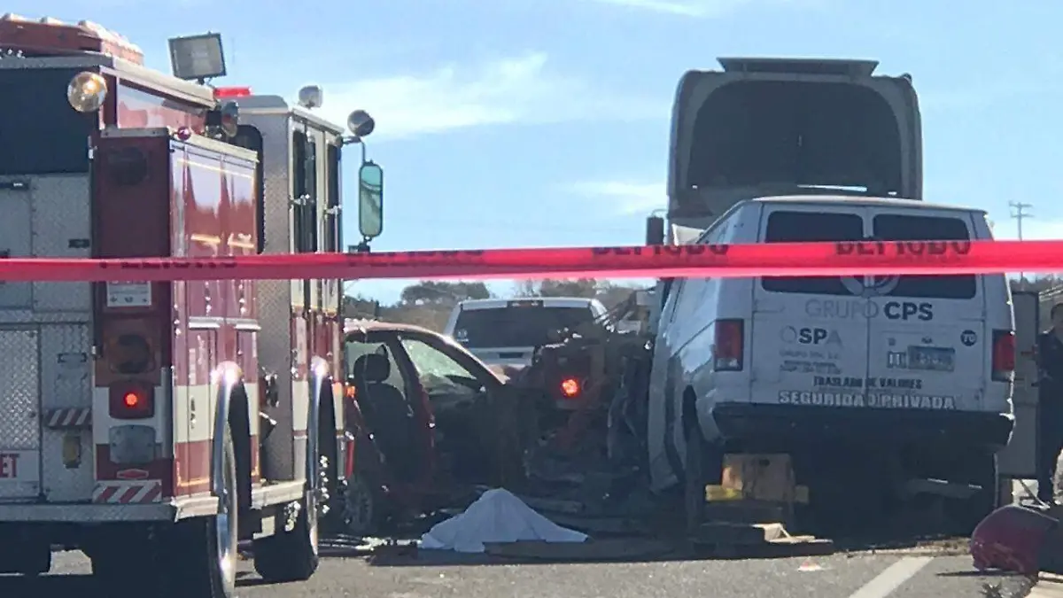 Accidente carretera Tecate Mexicali