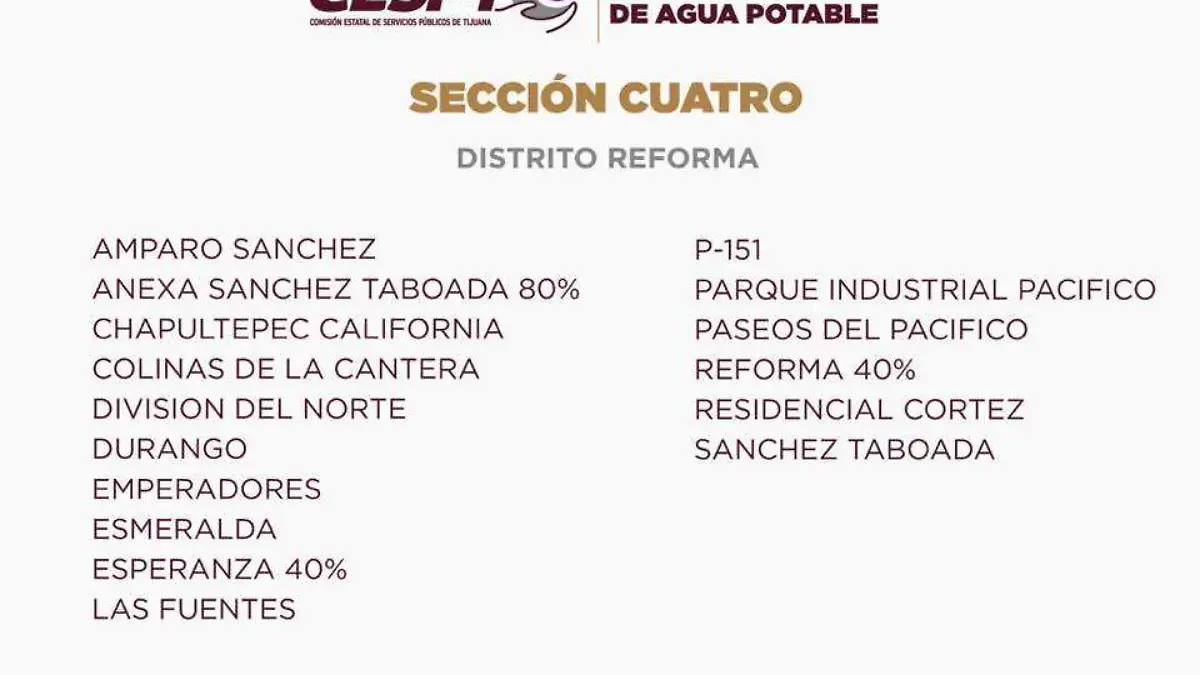 Sección 4 Reforma