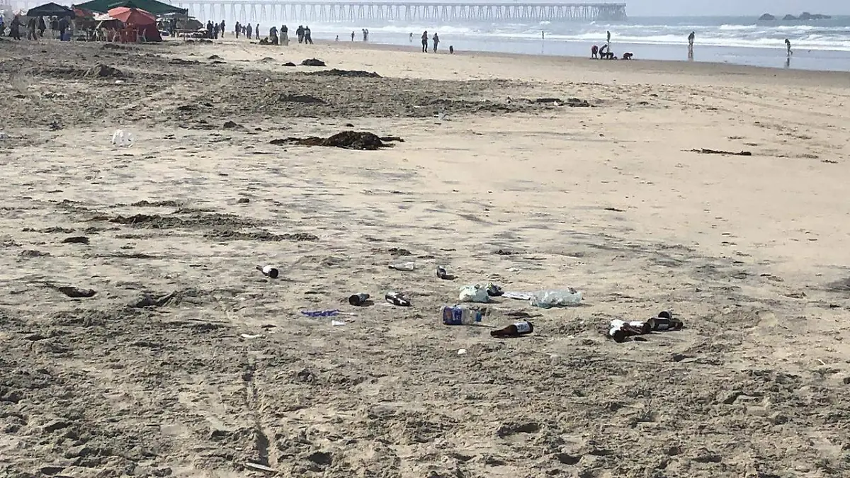 Playas de Rosarito, basura