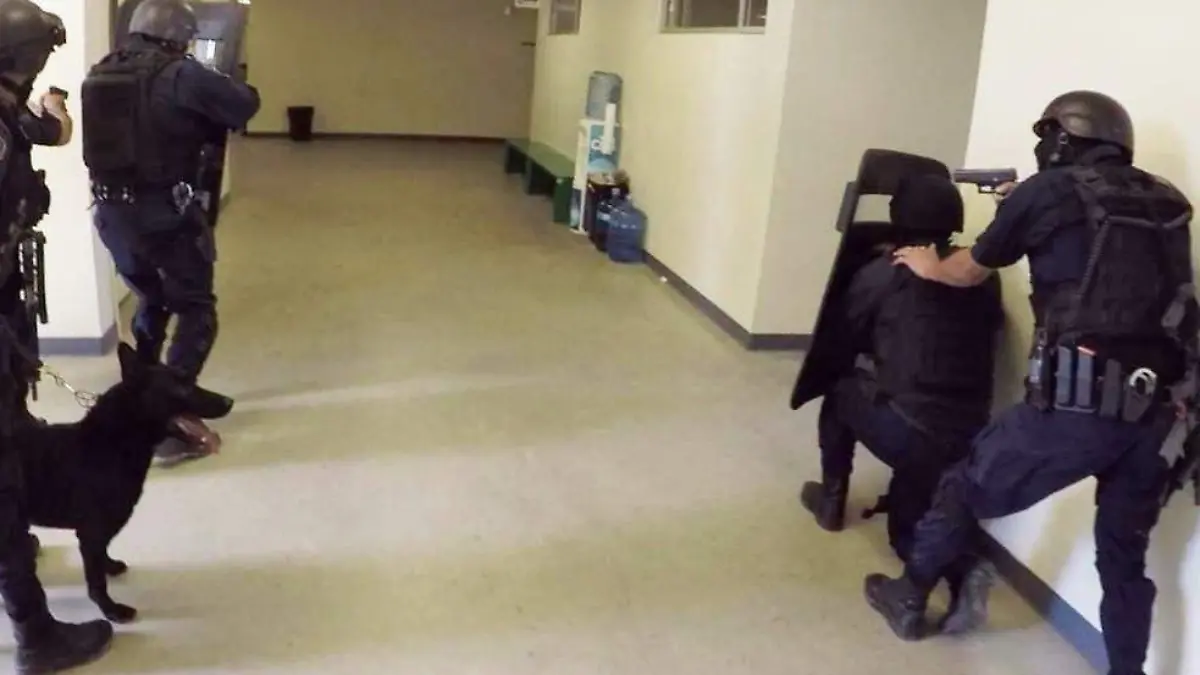 simulacro de tiroteo en UABC