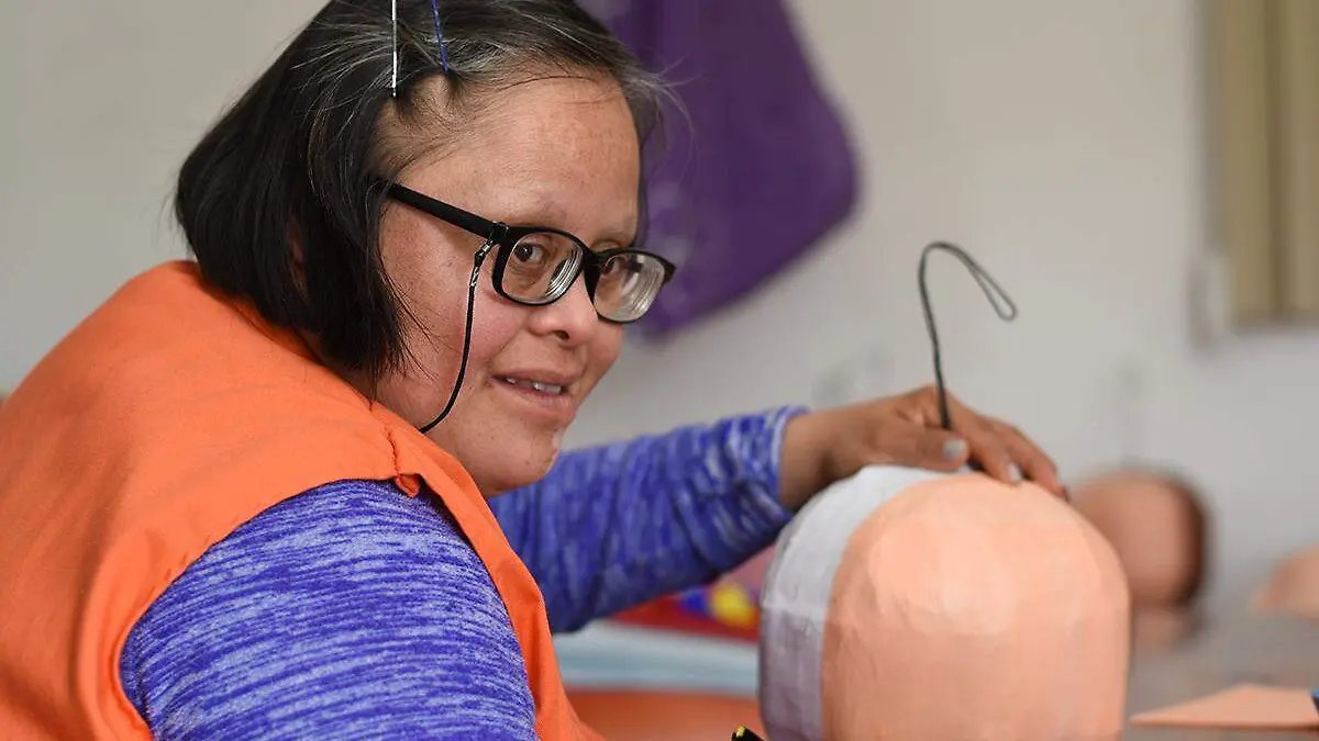 Persona con síndrome de down