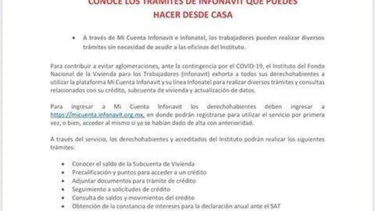 Infonavit comunicado 1
