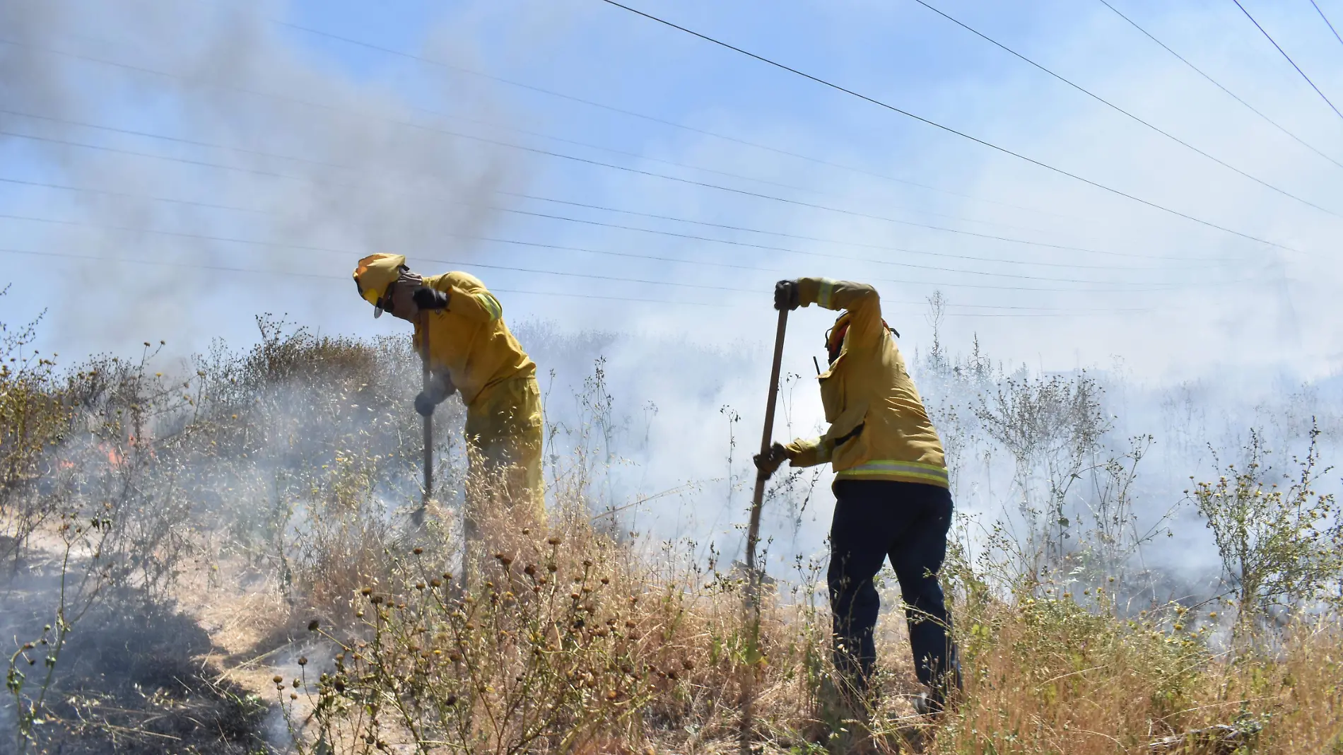 Bomberos, incendio