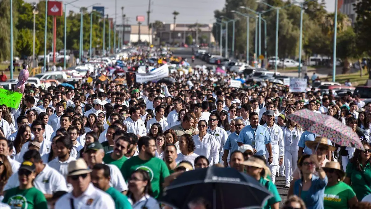 Manifestación de la UABC