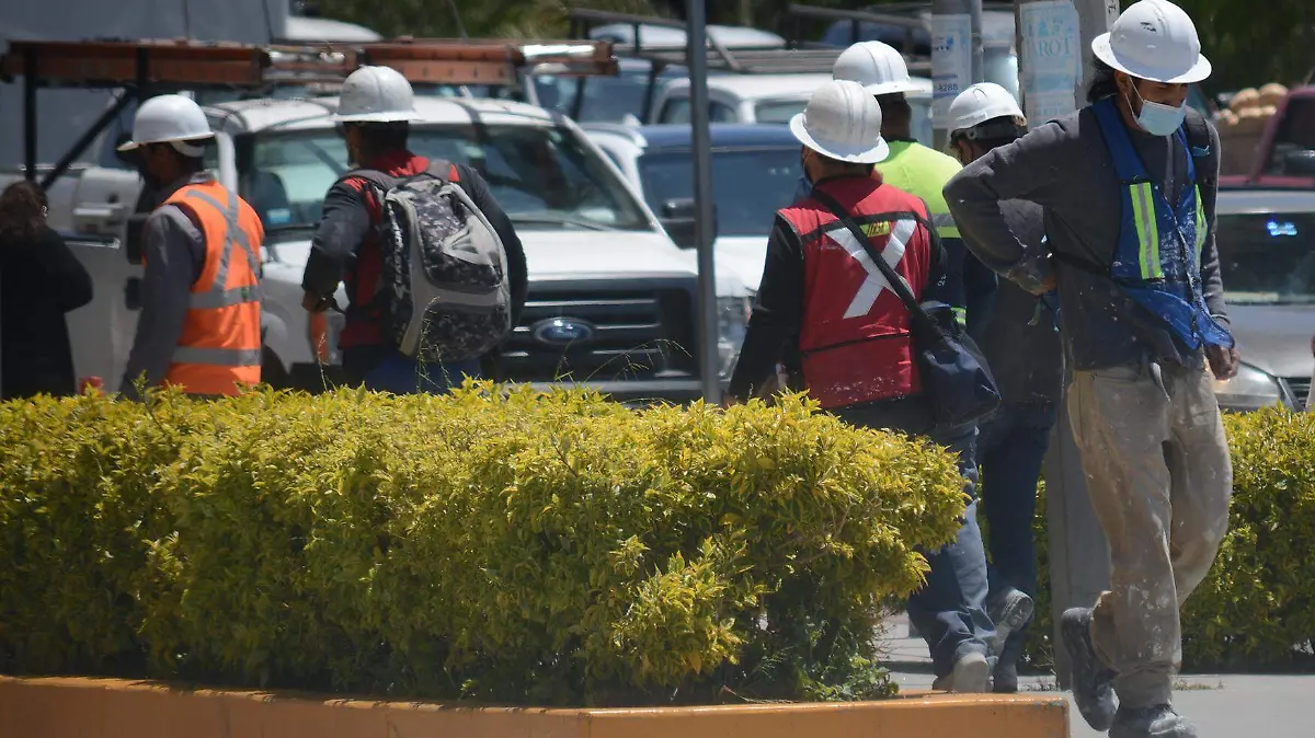 Trabajadores de construcción