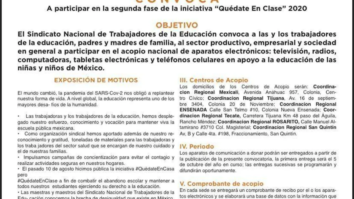 Convocatoria