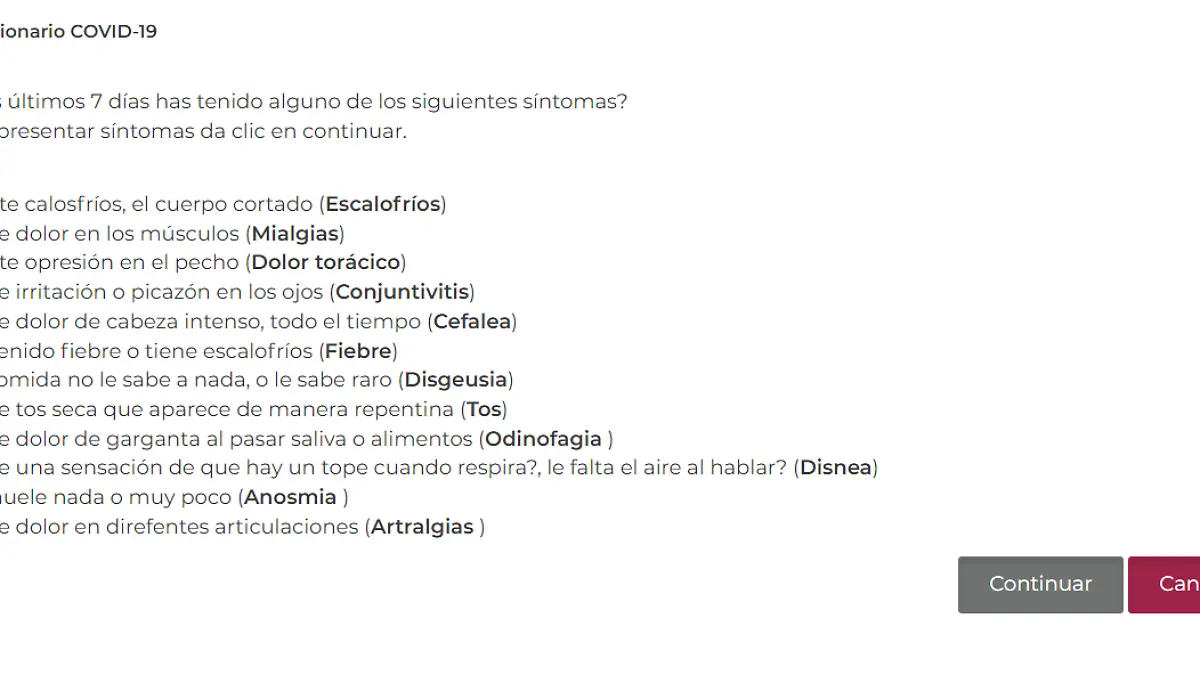 CUESTIONARIO