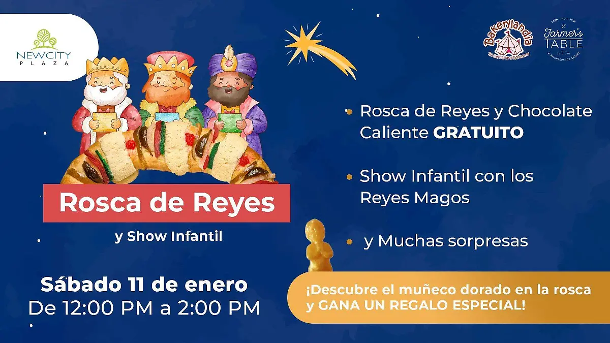 Rosca de Reyes y show infantil
