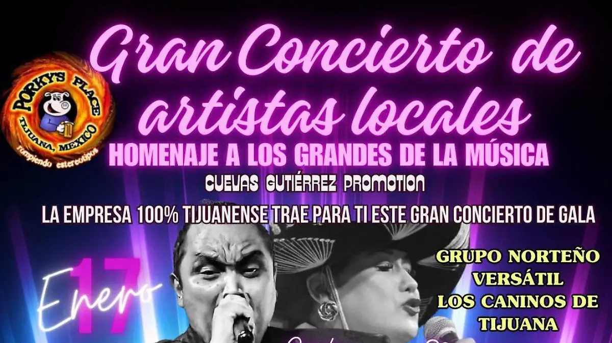 concierto de artistas locales