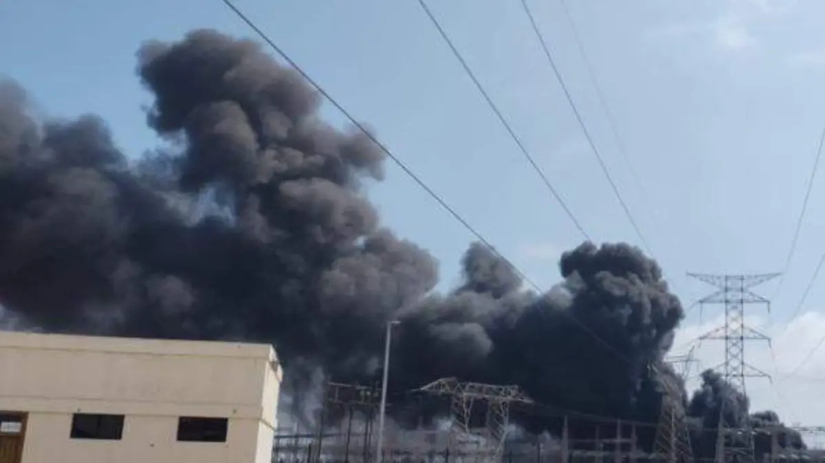 Incendio-planta termoeléctrica-CFE-Rosarito