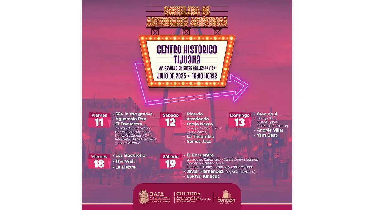  Presentaciones artísticas en el Centro Histórico de Tijuana