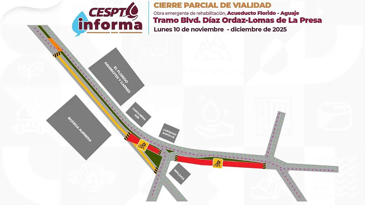 CESPT-obra emergente-cierre vialidad