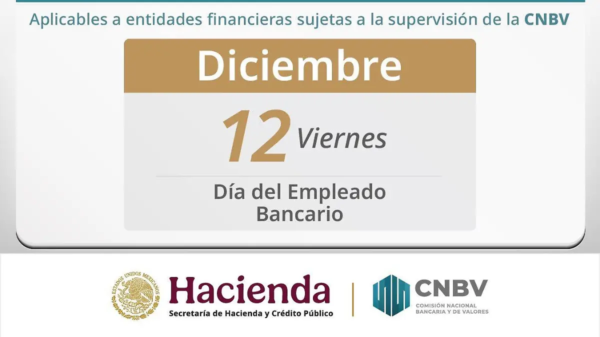 Día del Banquero-día inhábil 