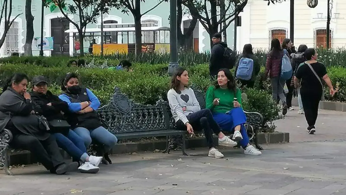 Personas, calle, parque