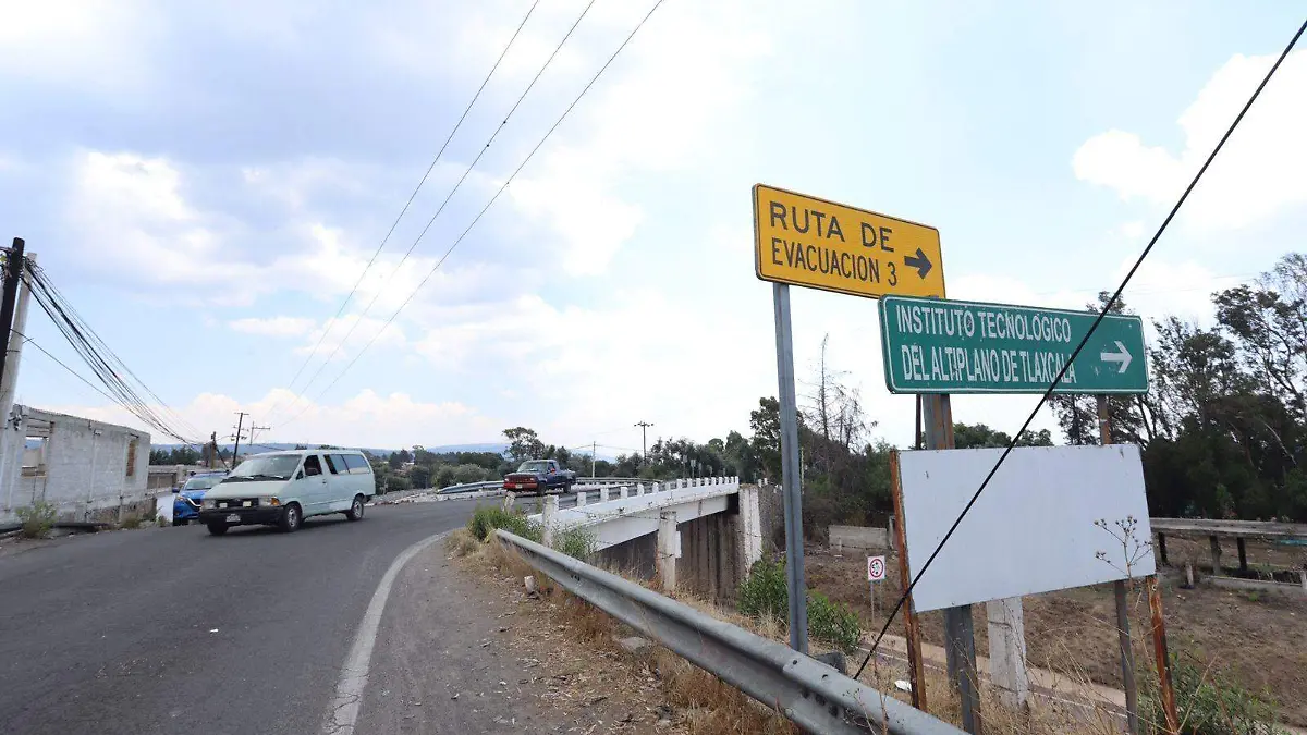 Rutas de evacuación del plan Popocatépetl se encuentran en óptimas condiciones en Tlaxcala