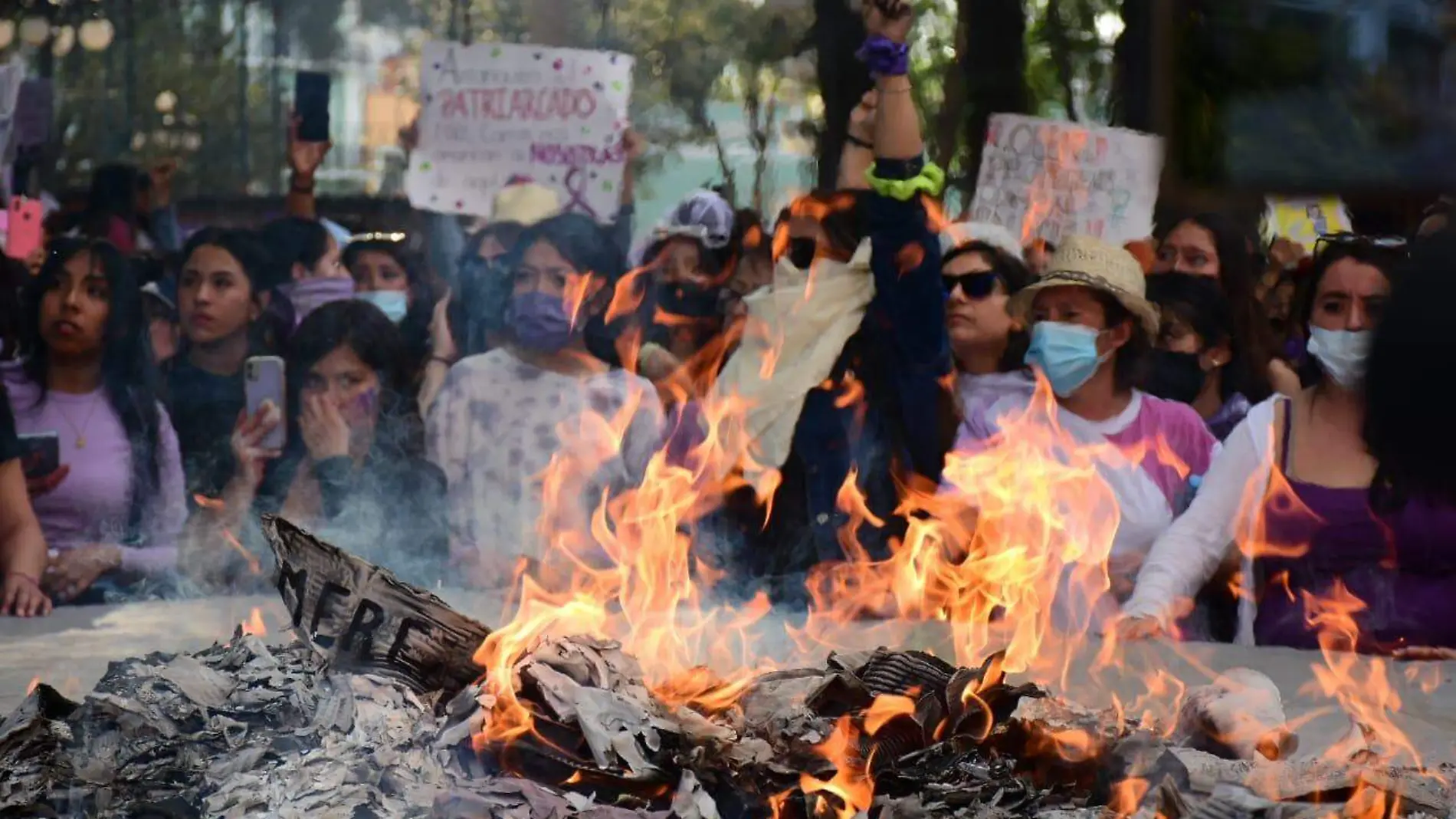 Protesta feminista deriva en violencia Tlaxcala 4