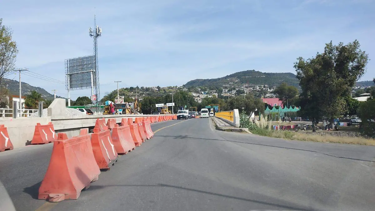 Puente trébol, cierre vial 2