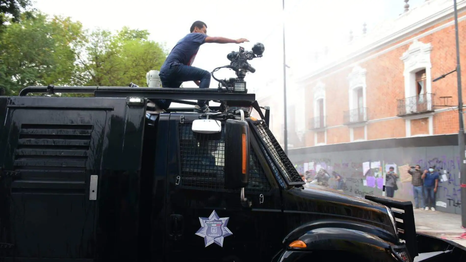 Protesta feminista deriva en violencia Tlaxcala 2