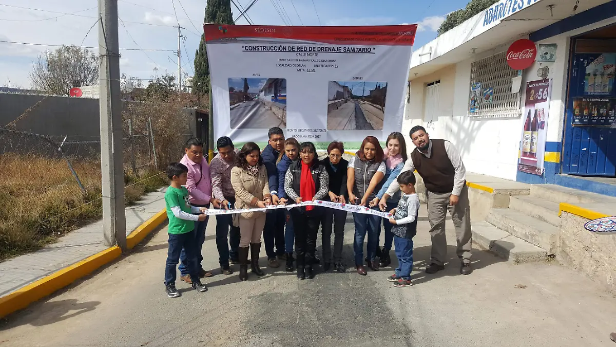 Alcantarillado sanitario en calle Norte en Ocotlán