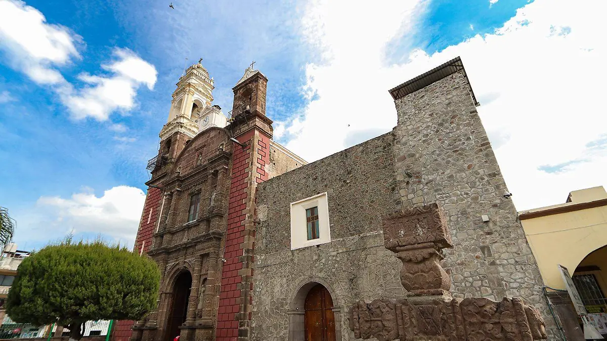 Parroquia Santa Inés Zacatelco, fachada 