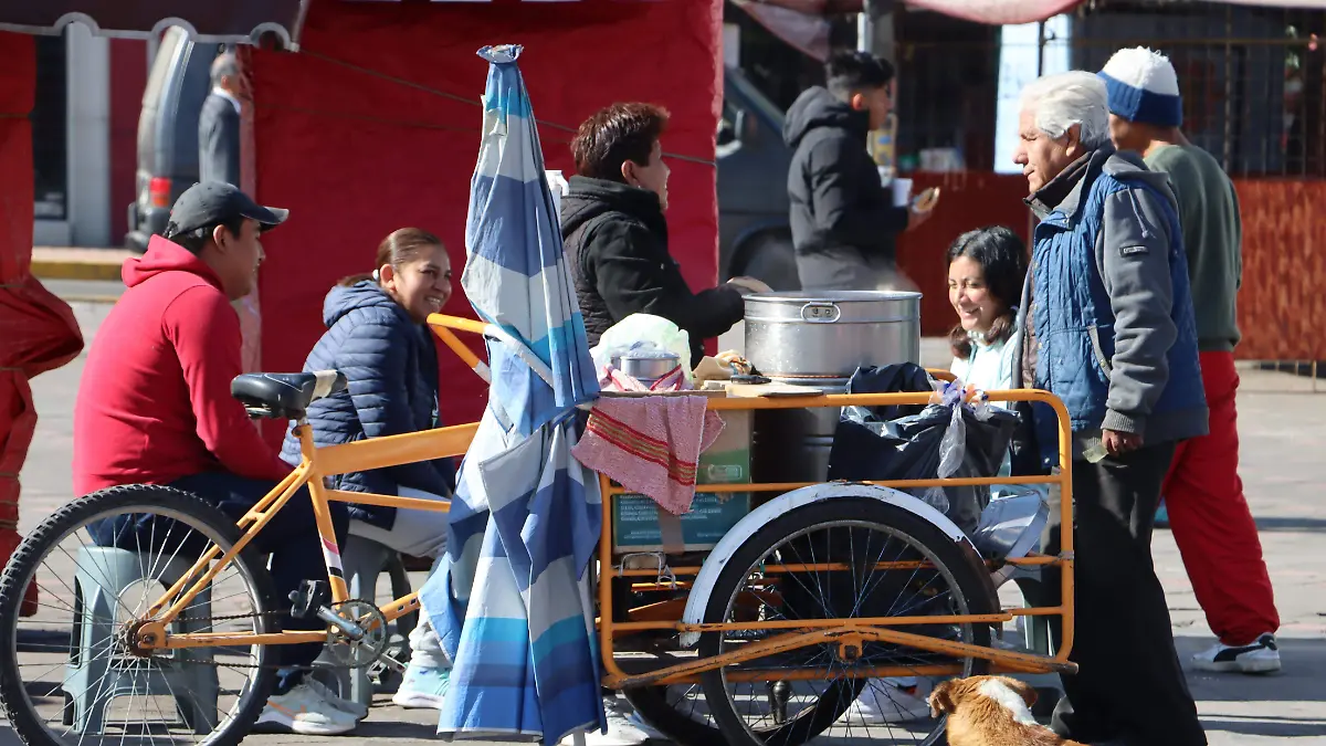 PUESTOS DE VENTA, ambulantes, comerciantes, tamales