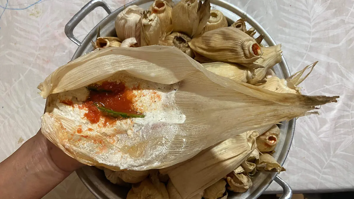 preparación de tamales