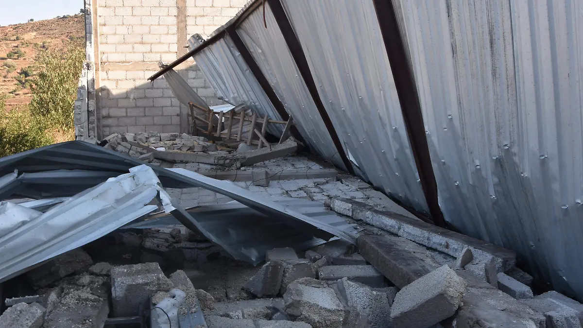 Terrenate granizada bodegas derrumbe