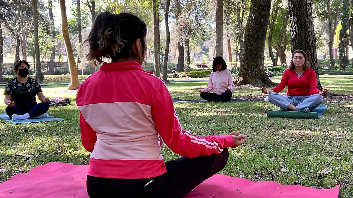yoga jardín botanico